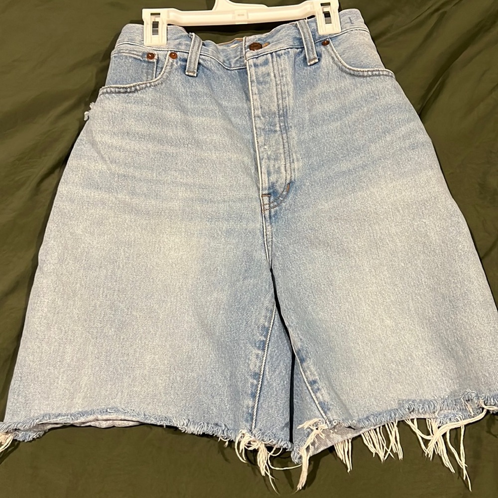 Madewell baggy Bermuda jean shorts